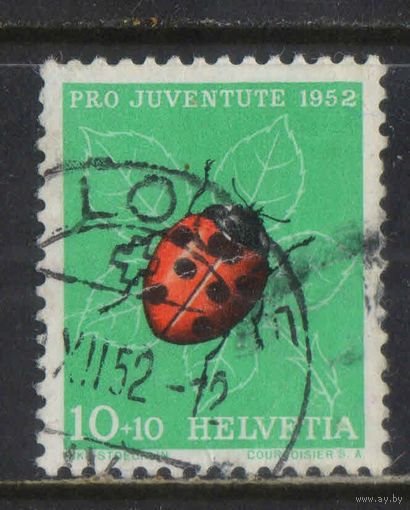 Швейцария 1952 В пользу фонда поддержки прав и потребностей швейцарских детей и молодежи Божья коровка #576