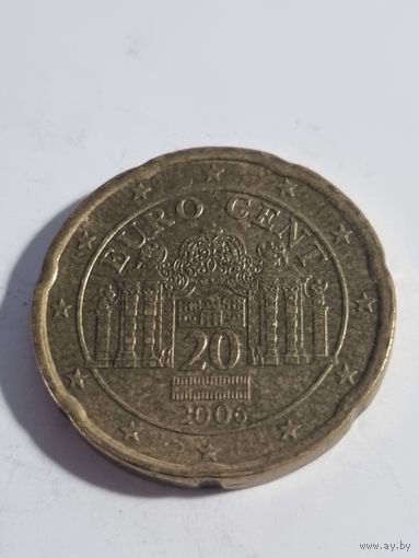Австрия 20  евроцентов 2006