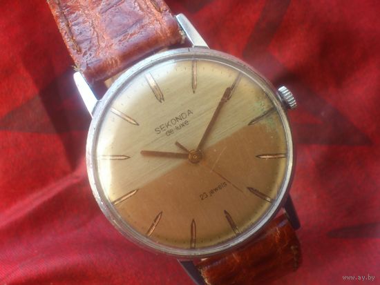 Часы SEKONDA de LUXE 2209 ЛУЧ SLIM из СССР 1970-х