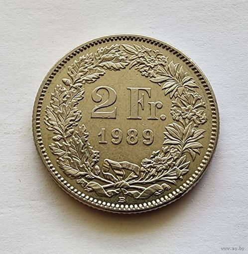 Швейцария 2 франка, 1989