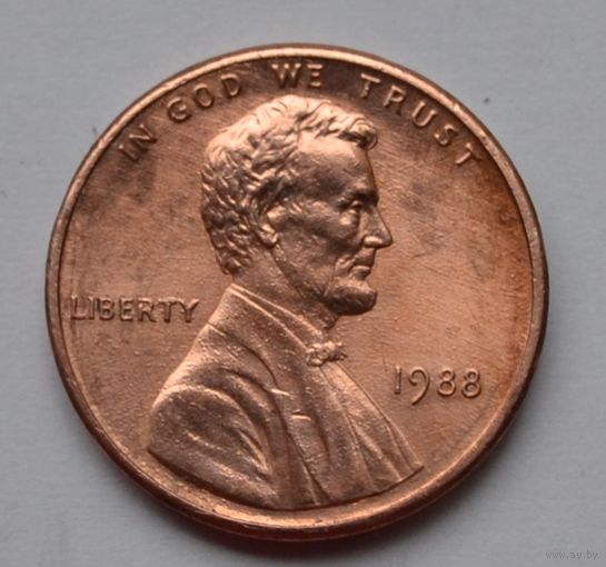 США, 1 цент  1988 г.