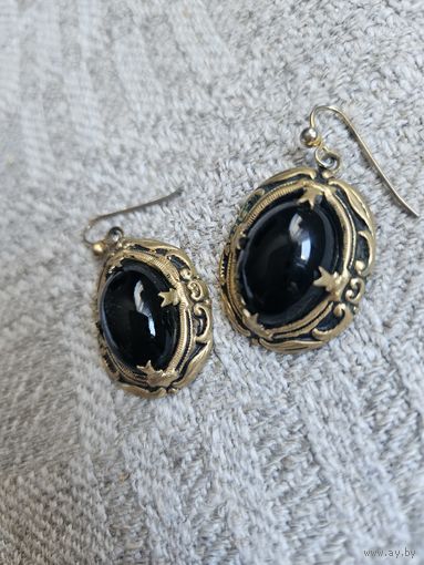 Серьги винтажные. Крупные
