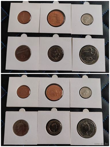 Распродажа !!! Остров Святой Елены 6 монет (1, 2, 5, 10, 20, 50 пенсов) 1997-2006 гг. UNC