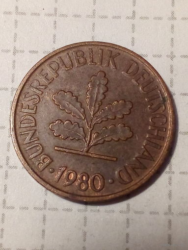 2 Пфеннига ФРГ 198 год G