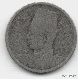 КОРОЛЕВСТВО ЕГИПЕТ. 5 миллимов 1941. Король Фарук I.