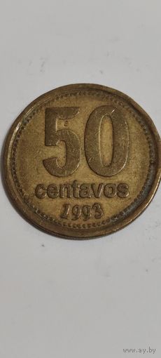 Аргентина 50 сентавос 1993