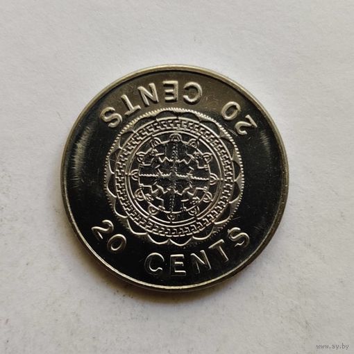 Соломоновы Острова 20 центов 2005 г.