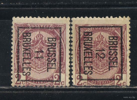 Бельгия Кор 1907 Герб Предварительное гашение #79VbI