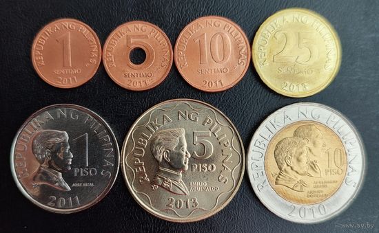 Филиппины 2005-2010гг. (Набор 7 монет).