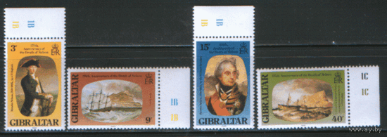 ГБТ. М. 409/12. 1980. Адмирал Г. Нельсон. 175-ая годовщина гибели. Корабли. ЧиСт.