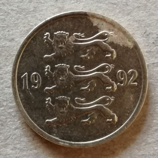 Эстония 10 сентов 1992 г., KM# 22