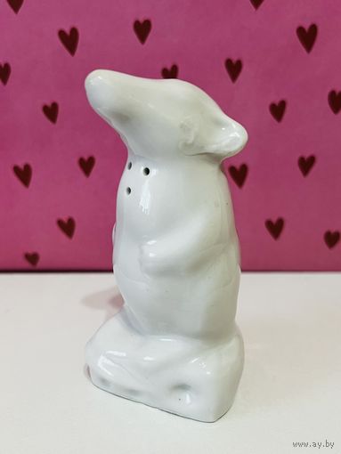 Статуэтка. Фарфор. Солонка, перечница "Крыса" (Мышь. МЫШОНОК.) АУКЦИОН не с рубля без МПЦ. ДФЗ