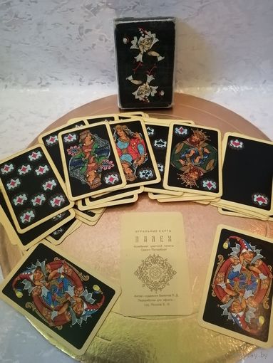Карты игральные,, ЧЁРНЫЙ ПАЛЕХ'' 1994г
