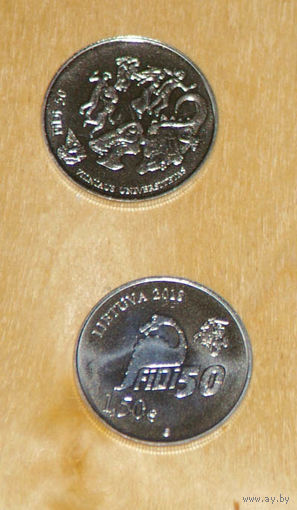 Литва 2018 1,50 евро День Физика UNC