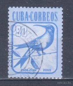 [2270] Куба 2005. Фауна.Птицы.Колибри. Концовка серии.Гашеная марка.