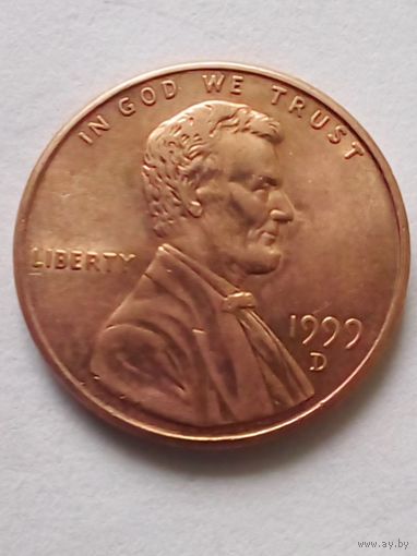 США 1 цент 1999 D