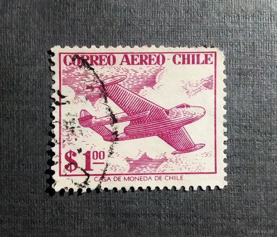 Марка Чили 1956 год Авиапочта