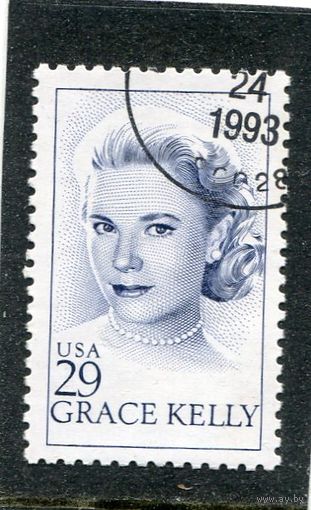 США. Грейс Келли, американская актриса, супруга князя Монако