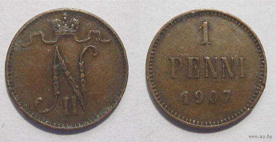 1 пенни 1907