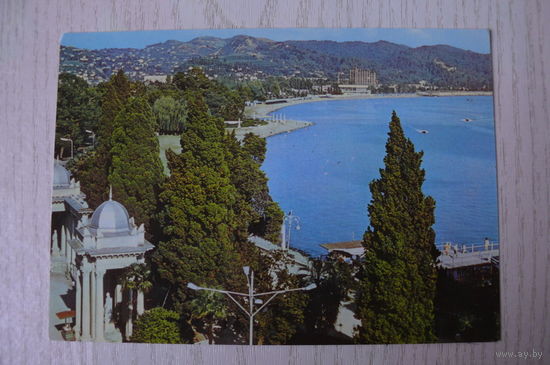 Сухуми. Вид на город; чистая, Аэрофлот.