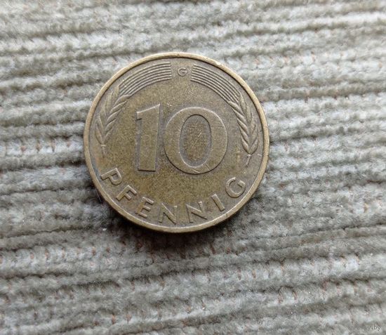Werty71 Германия ФРГ 10 пфеннигов 1987 G