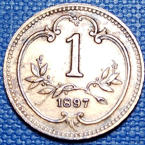 Австрия 1 геллер 1897 г.