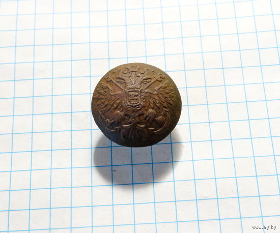 Пуговица. Орел на якорях.