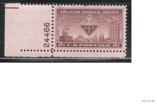 США-1951, (Мих.620), гаш. , Химия (одиночка),