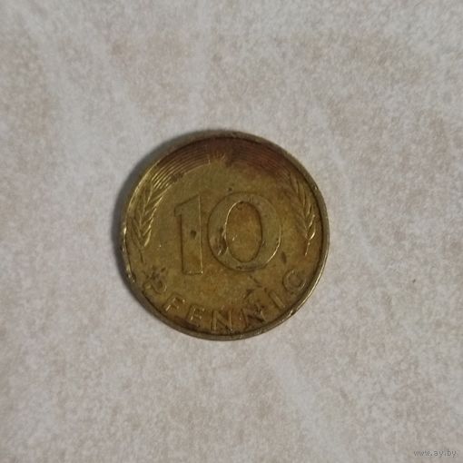 10 пфеннигов 1988 D Германия ФРГ