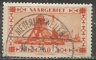 Германия(СААР). Шахтный копёр. 1930г. Mi#143.