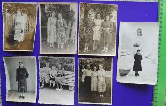 Фото "Девушки из 1950-ых", 7 шт.