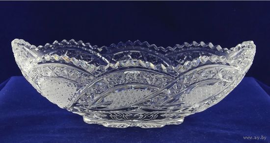 Ладья. Ваза для фруктов. Хрусталь