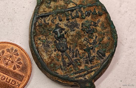 Иконка медальон крестик