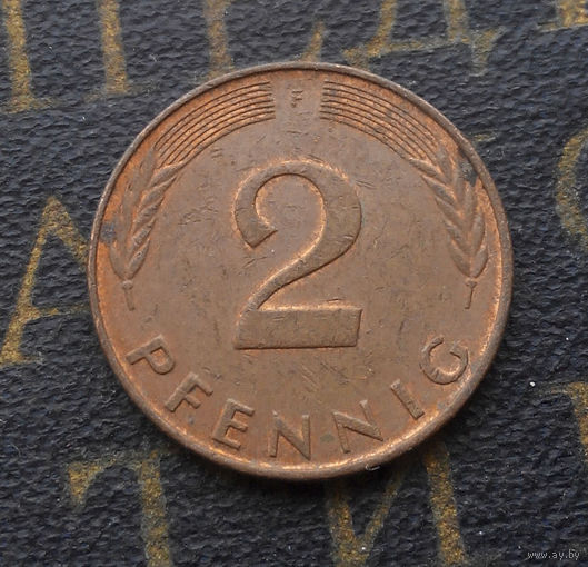 2 пфеннига 1991 (F) Германия ФРГ #04