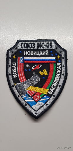 Шеврон Союз МС-25 Новицкий-Василевская-DYSON