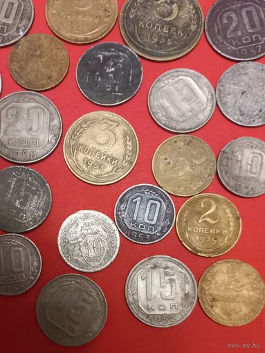 Монеты СССР 5 коп 1935г с.т,10коп 1934г