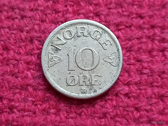 Норвегия 10 эре 1953 г.