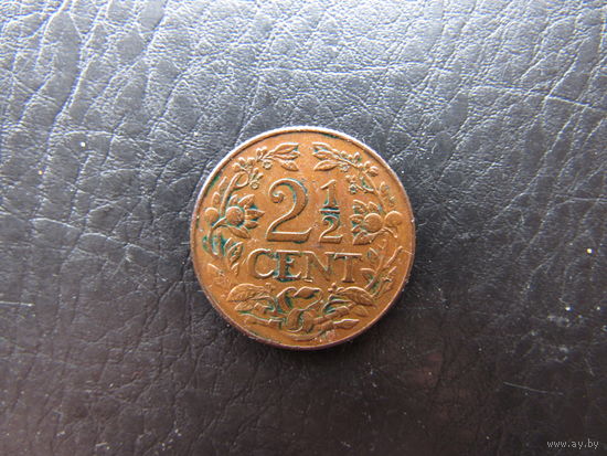 Кюрасао. 2,5 цента. 1944. С 20 копеек. Распродажа коллекции. Смотрите другие лоты.