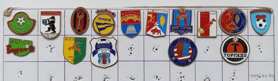Значки ФК Лида. Гранит .Динамо Брест.Минск БАТЭ.Торпедо Ж.Слуцк....цена за 1 знак