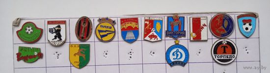 Значки ФК Лида. Гранит .Динамо Брест.Минск БАТЭ.Торпедо Ж.Слуцк....цена за 1 знак