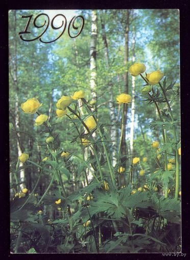 1 календарик 1990