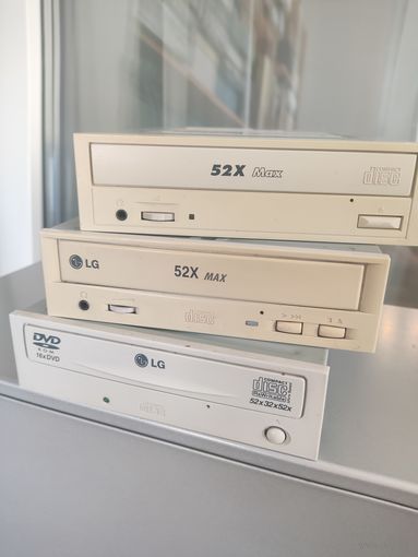 Лот CD-ROM + CD-RW/DVD-ROM приводы IDE 3шт