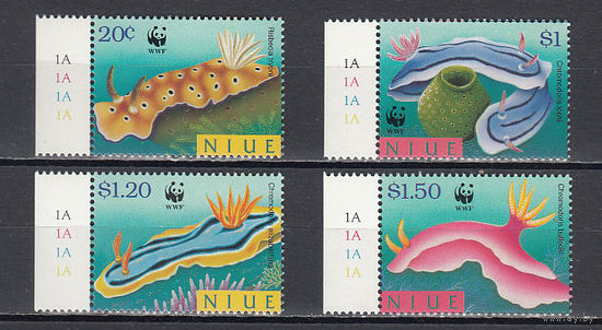 Морская фауна. Ниуе. 1999. 4 марки. Michel N 922-925 (5.5 е)