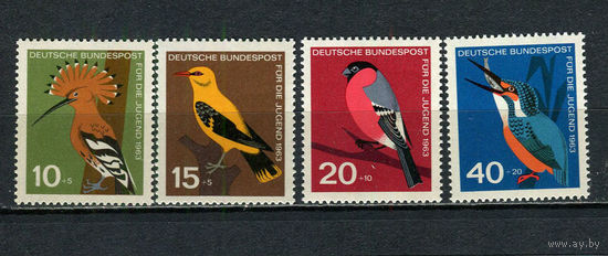 ФРГ - 1963 - Птицы - [Mi. 401-404] - полная серия - 4 марки. MNH.  (Лот 54Jo)-T4P26