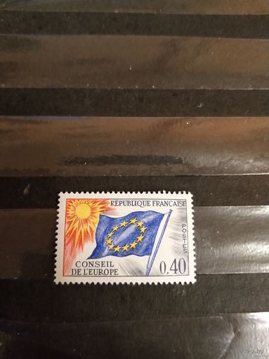 1969 Франция служебные для Совета Европы флаг чистая клей MNH** (3-11)