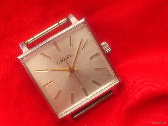 Часы РАКЕТА КВАДРАТ 2609.1 из СССР 1970-х в ДОСТОЙНОМ СОСТОЯНИИ