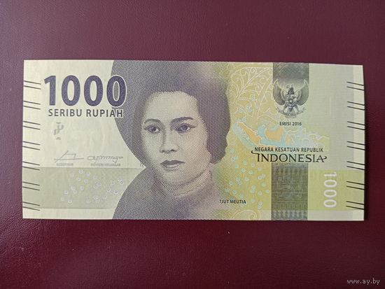 Индонезия 1000 рупий 2017 UNC