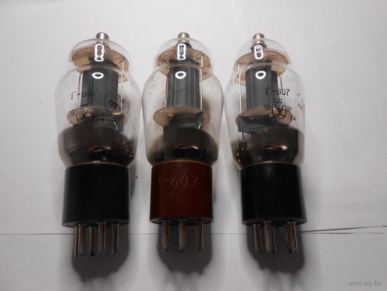 Радиолампы Г-807 - 3 шт. одним лотом - НА ПРОВЕРКУ