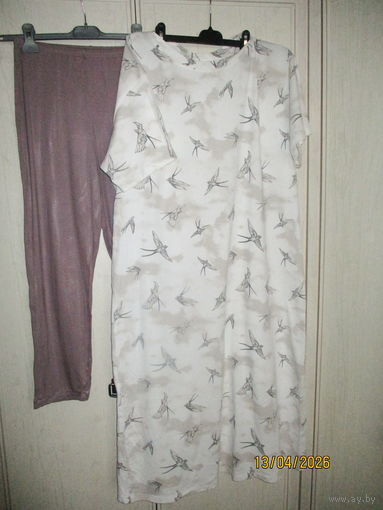 Ночная сорочка Ласточки Р 54-56 +лосины