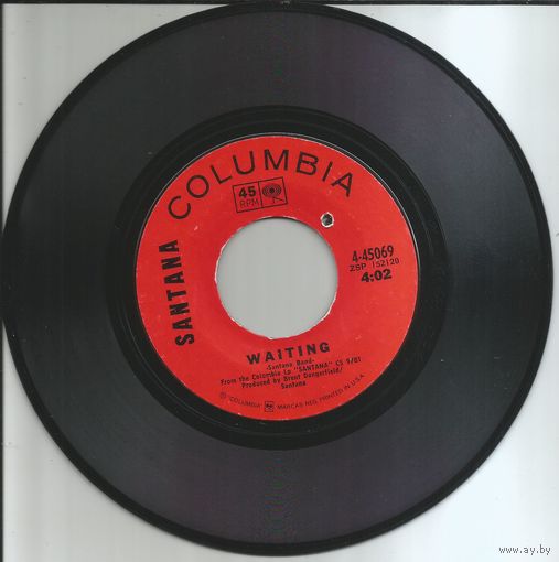 SANTANA - Evil Ways/ Waiting (USA винил 7" 1969)
